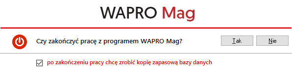 Archiwizacja bazy WAPRO Mag