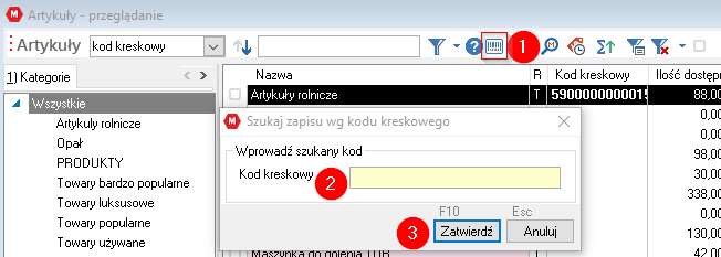 WAPRO Mag kod kreskowy